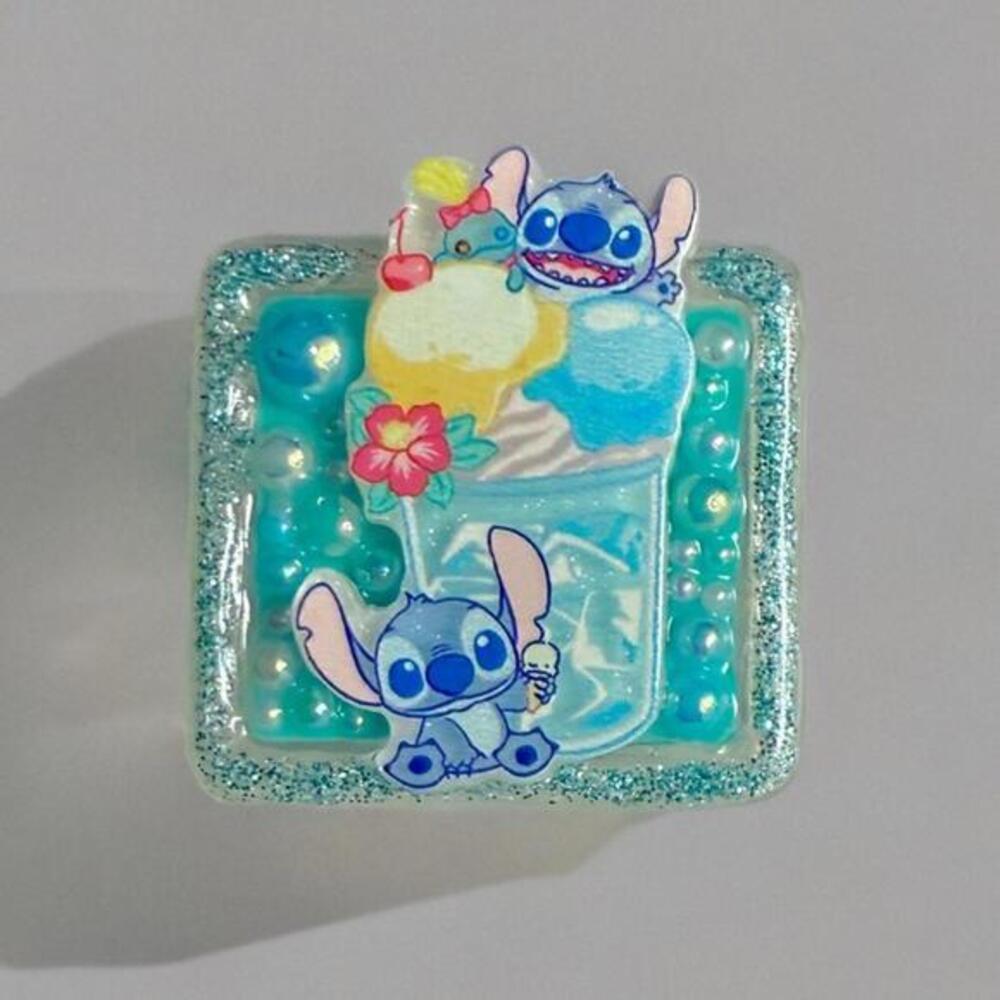 Handmade Mini Box - Lilo & Stitch Decoden Junk Case, 1.2” Tiny Trinket Pills